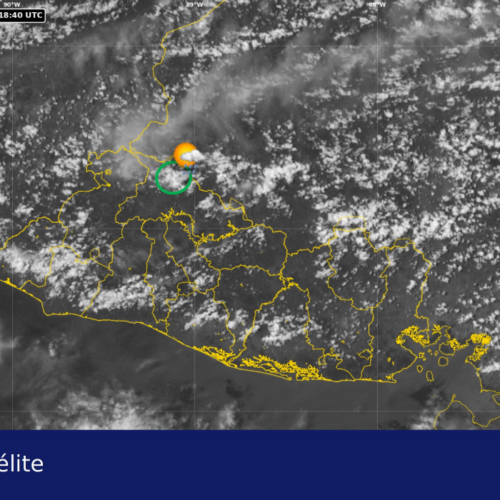 Se esperan tormentas eléctricas dispersas en la zona norte y cordilleras del país durante el transcurso de la tarde. Foto: @MedioAmbienteSV.
