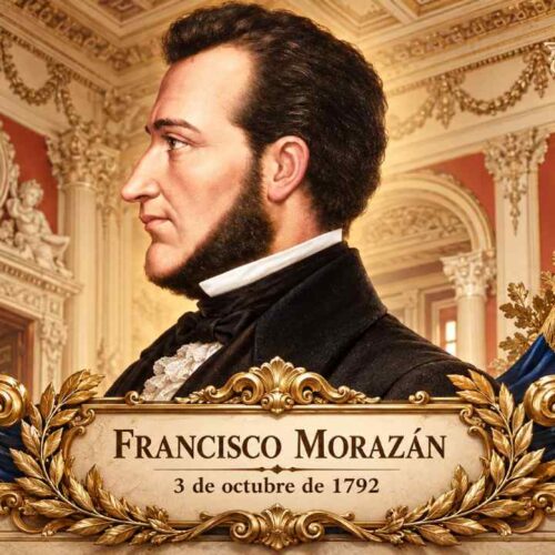 Francisco Morazán fue presidente de la República Federal de Centroamérica y una de las principales figuras del proyecto unionista del siglo XIX; sus restos permanecen en El Salvador desde el siglo XIX. Ilustración.