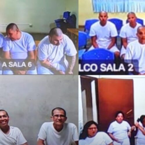 Fotografía de archivo referente a traslados y procesos judiciales contra miembros de estructuras criminales en El Salvador. Foto: x.com/JuzgadosSV