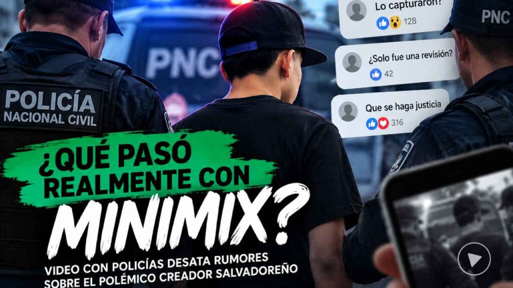 Un video de Minimix junto a agentes policiales generó versiones sobre una supuesta captura, aunque hasta la tarde de este sábado no existía confirmación oficial.