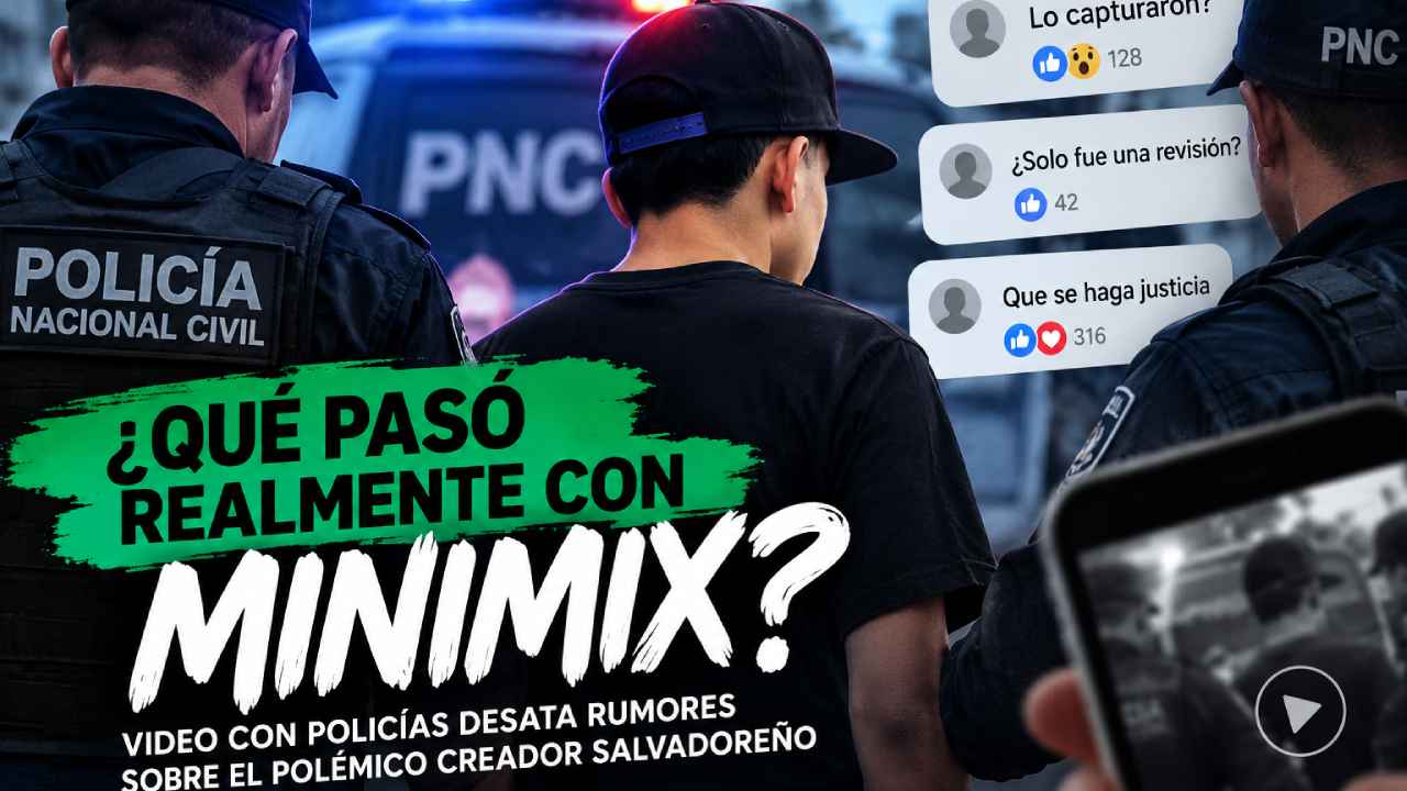 Un video de Minimix junto a agentes policiales generó versiones sobre una supuesta captura, aunque hasta la tarde de este sábado no existía confirmación oficial.