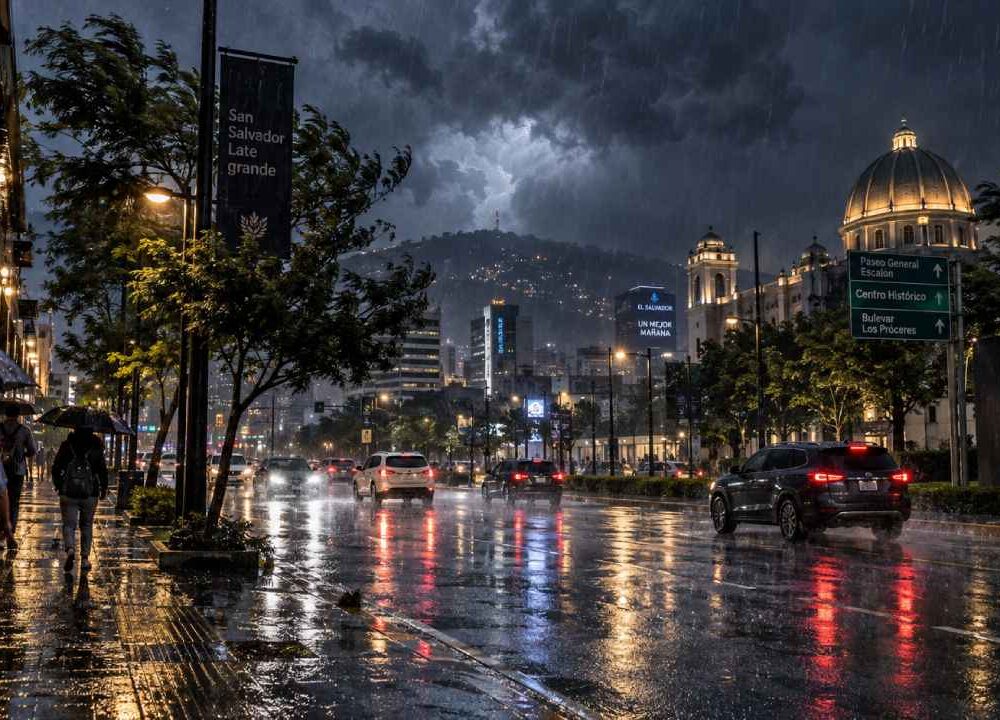 Las tormentas continuarán desplazándose durante la noche hacia San Salvador, La Libertad, occidente y otros sectores del país. Imagen ilustrativa.