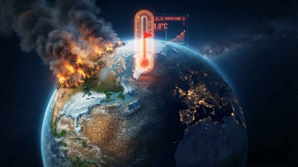 🌍⚠️ ¿El punto de no retorno? La ONU advierte en su último informe que superar el umbral de 1,5 °C de calentamiento global ya es inevitable. IA