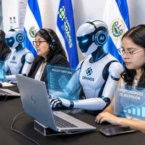 La llegada de agentes de IA a la OPAMSS busca facilitar el análisis de información territorial y apoyar la evaluación de proyectos mediante NIX 2. Imagen ilustrativa generada con IA.