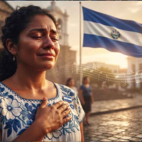 La Budapest Scoring Orchestra interpretó con maestría sinfónica las notas del Himno Nacional de El Salvador. Ilustración IA