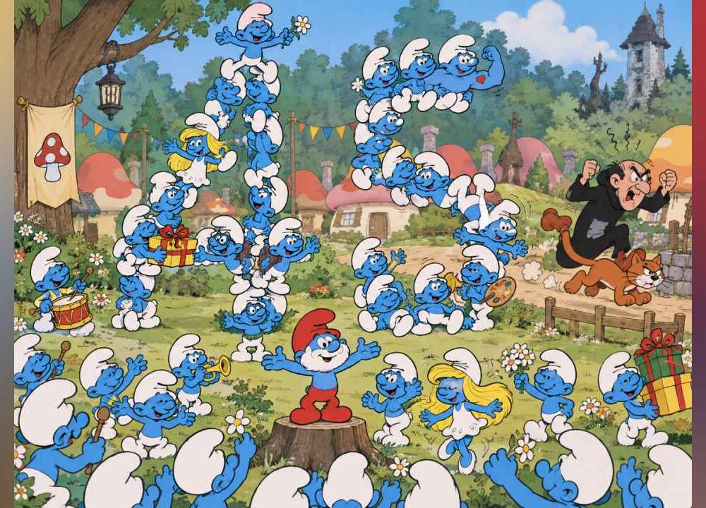 Los Pitufos debutaron en la televisión estadounidense el 12 de septiembre de 1981 y permanecieron durante nueve temporadas.