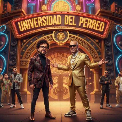 Criticó el reguetón y terminó con “beca completa” para estudiar perreo. La respuesta a Aleks Syntek resultó ser parte de una ingeniosa jugada de Wisin. Ilustración.