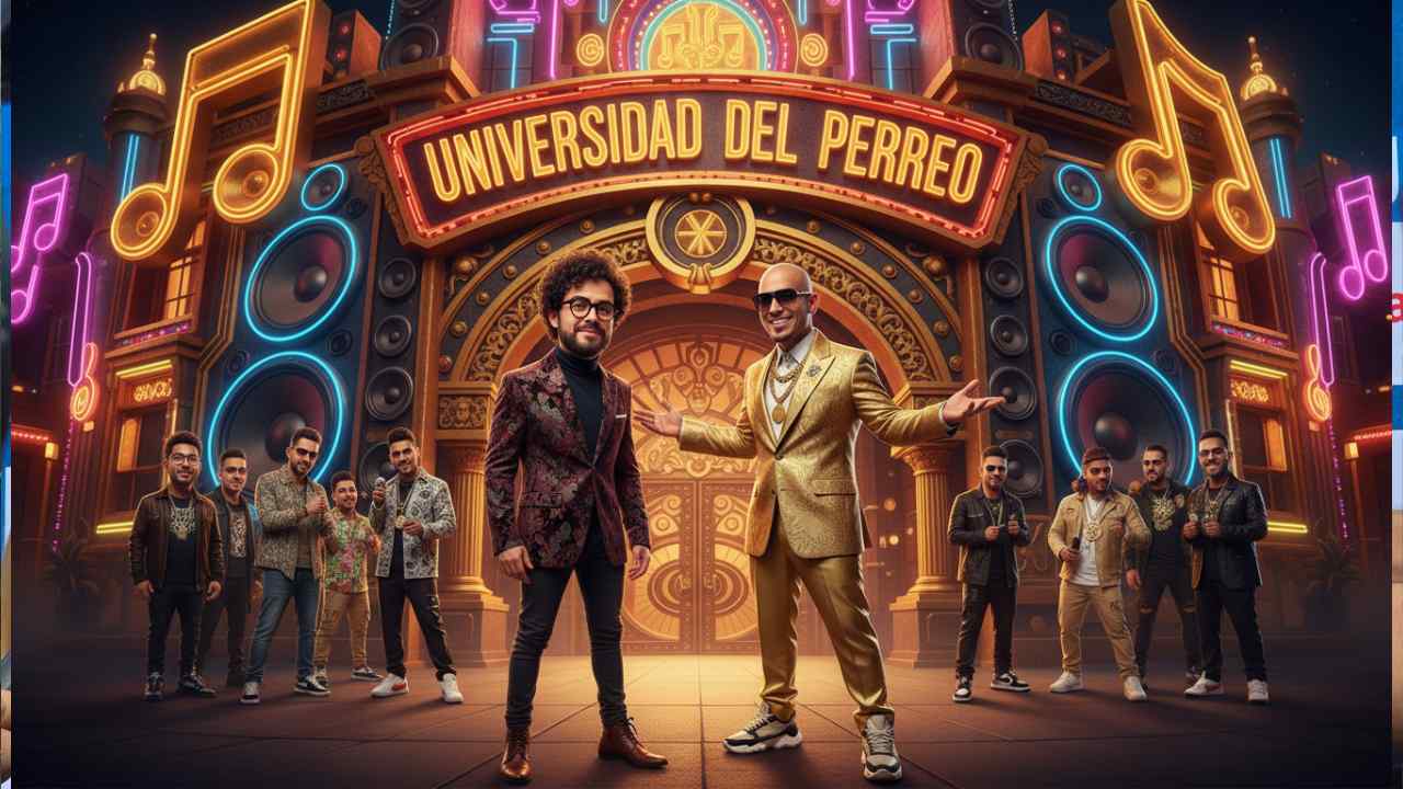 Criticó el reguetón y terminó con “beca completa” para estudiar perreo. La respuesta a Aleks Syntek resultó ser parte de una ingeniosa jugada de Wisin. Ilustración.