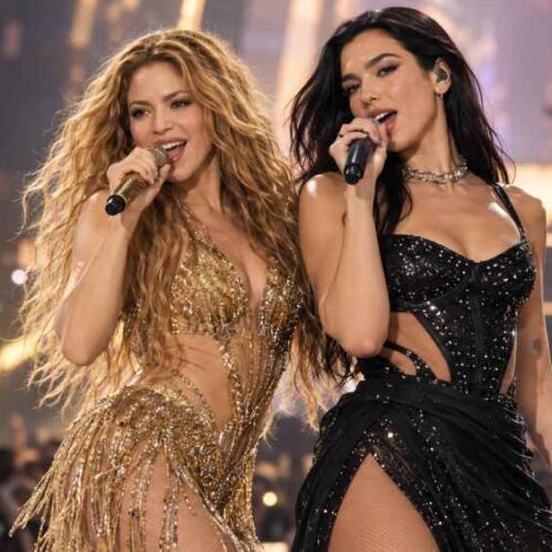 Shakira y Dua Lipa interpretaron juntas “Antología” durante el concierto de la colombiana en Madrid. Foto: Ilustración.