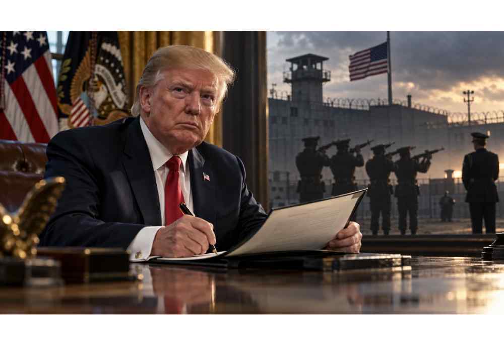 Donald Trump autorizó la ejecución por pelotón de fusilamiento de Nidal Hasan, condenado a muerte por el ataque de 2009 en Fort Hood, Texas. Ilustración.