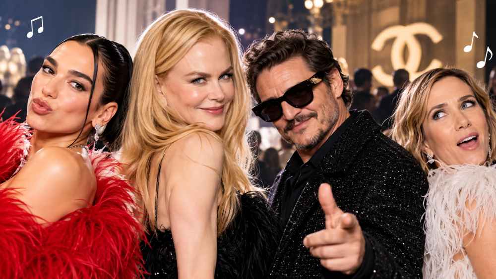 Nicole Kidman participó junto a Dua Lipa, Pedro Pascal y Kristen Wiig en el video grabado durante la Semana de la Moda de París. Foto: Ilustración.