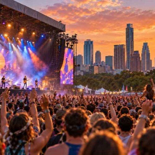 Austin City Limits cierra este domingo su primer fin de semana de conciertos en Zilker Park, Texas. Foto: Ilustración.