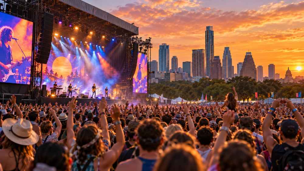 Austin City Limits cierra este domingo su primer fin de semana de conciertos en Zilker Park, Texas. Foto: Ilustración.