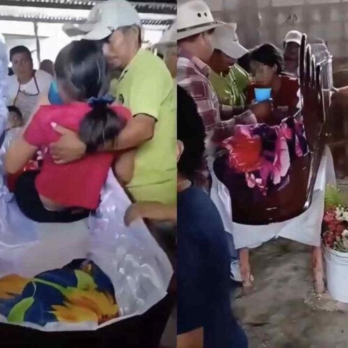 Abraham Ixcotoyac relató que creyó que su hija había fallecido antes de que la adolescente recuperara la conciencia durante el velorio. Captura de pantalla