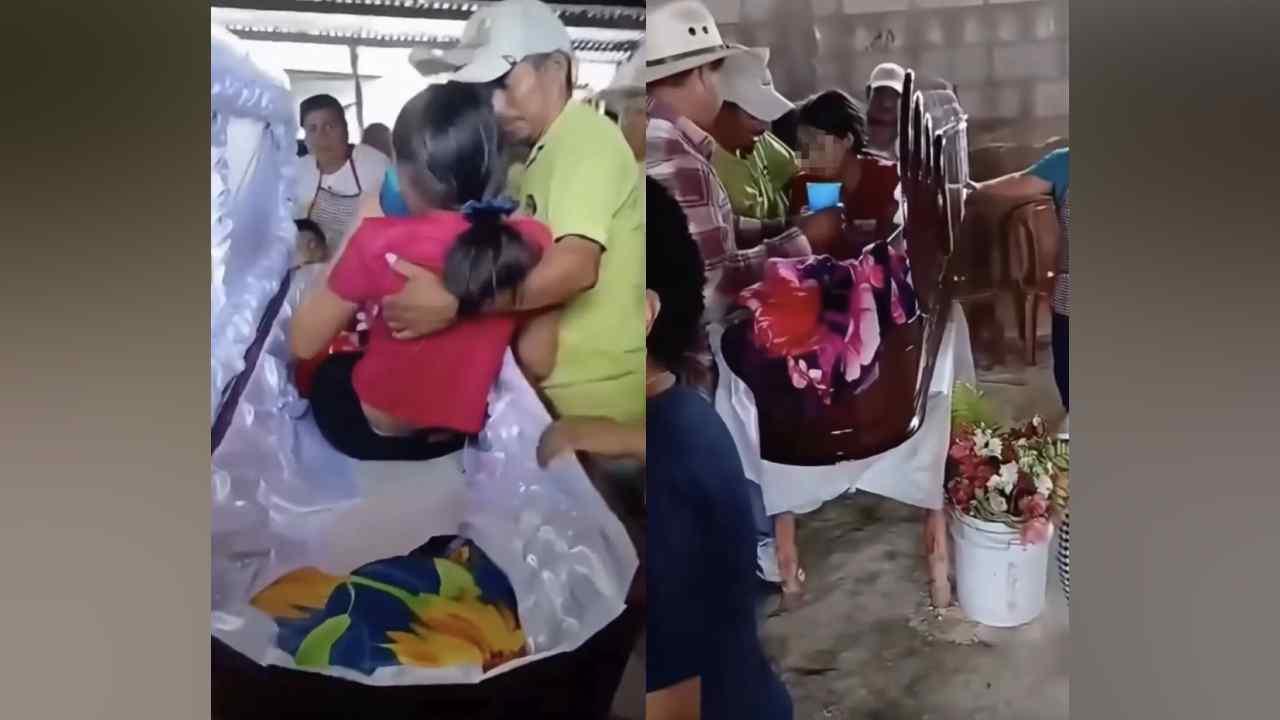 Abraham Ixcotoyac relató que creyó que su hija había fallecido antes de que la adolescente recuperara la conciencia durante el velorio. Captura de pantalla