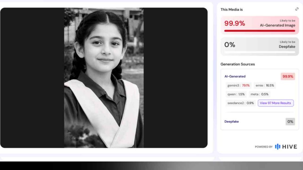  Imágenes atribuidas a Khansa Noorin circularon masivamente en redes sociales, pero verificadores detectaron intervención de IA en los archivos analizados. Cortesía