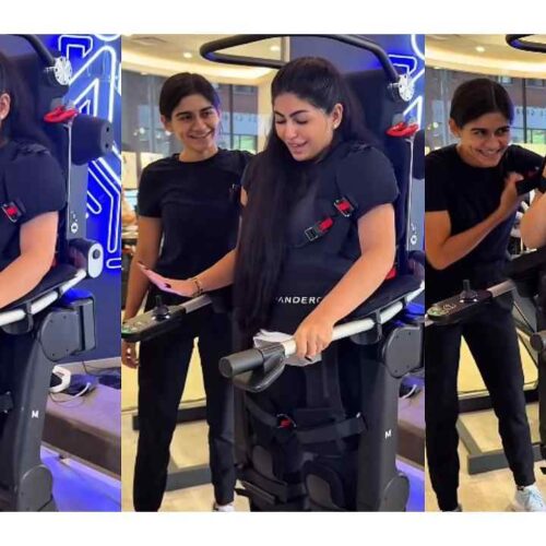 Jessica Tawil experimentó nuevamente la sensación de caminar gracias a un exoesqueleto robótico, después de una década viviendo con paraplejia. Foto: redes sociales/@jesstawil.