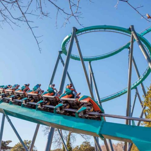 Goliath, la montaña rusa de Six Flags Over Georgia que alcanza velocidades de hasta 113 km/h, fue escenario del accidente mortal ocurrido el 12 de octubre de 2026. Foto de archivo.