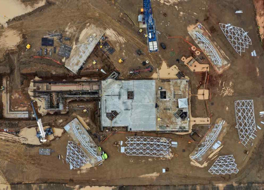El Aeropuerto del Pacífico continúa en construcción en Conchagua, La Unión, y despierta expectativas de empleo, turismo y desarrollo económico en Oriente. Foto: Secretaría de Prensa.