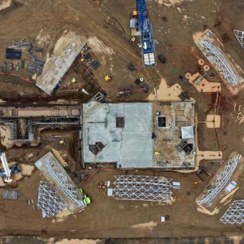 El Aeropuerto del Pacífico continúa en construcción en Conchagua, La Unión, y despierta expectativas de empleo, turismo y desarrollo económico en Oriente. Foto: Secretaría de Prensa.