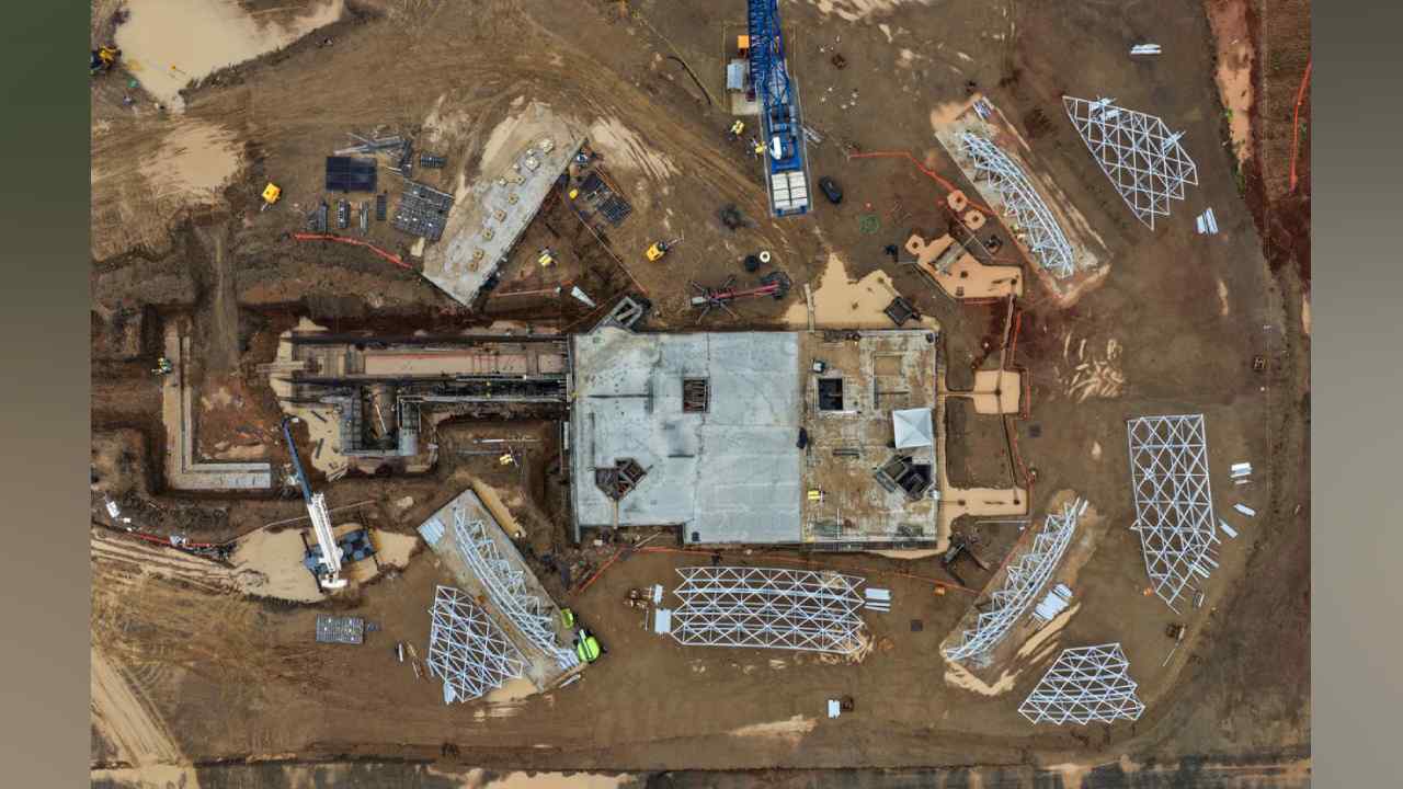 El Aeropuerto del Pacífico continúa en construcción en Conchagua, La Unión, y despierta expectativas de empleo, turismo y desarrollo económico en Oriente. Foto: Secretaría de Prensa.