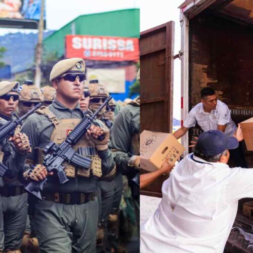 Nayib Bukele impulsa una reorientación de recursos de Seguridad y Defensa hacia educación dentro del proyecto de presupuesto 2027. Foto: Presidencia de El Salvador