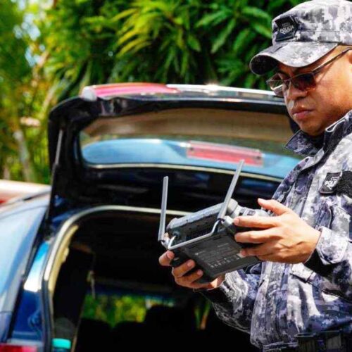 Villatoro presentó los avances del sistema de inteligencia artificial policial y la meta de alcanzar 50 agentes virtuales en 2027. Foto: Ministerio de Seguridad