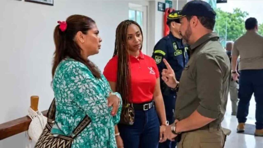 El presidente de Colombia, Abelardo de la Espriella, confrontó a autoridades de San Andrés por presuntas irregularidades en el hospital departamental. Captura de pantalla