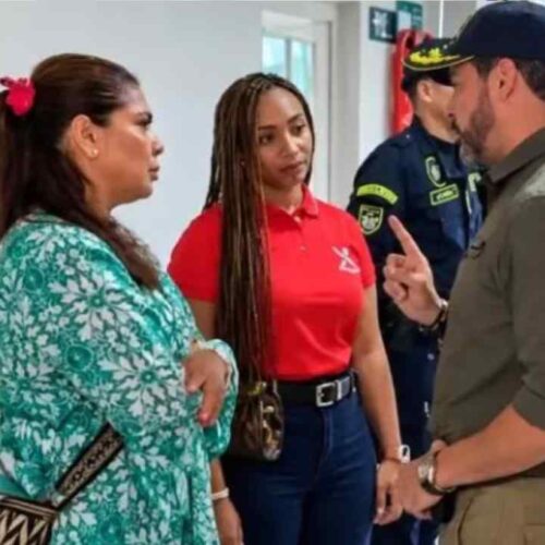 El presidente de Colombia, Abelardo de la Espriella, confrontó a autoridades de San Andrés por presuntas irregularidades en el hospital departamental. Captura de pantalla