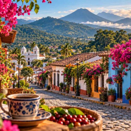 La Ruta de Las Flores conecta seis destinos de Ahuachapán y Sonsonate entre montaña, café, gastronomía, naturaleza y cultura. Foto: Ilustración.