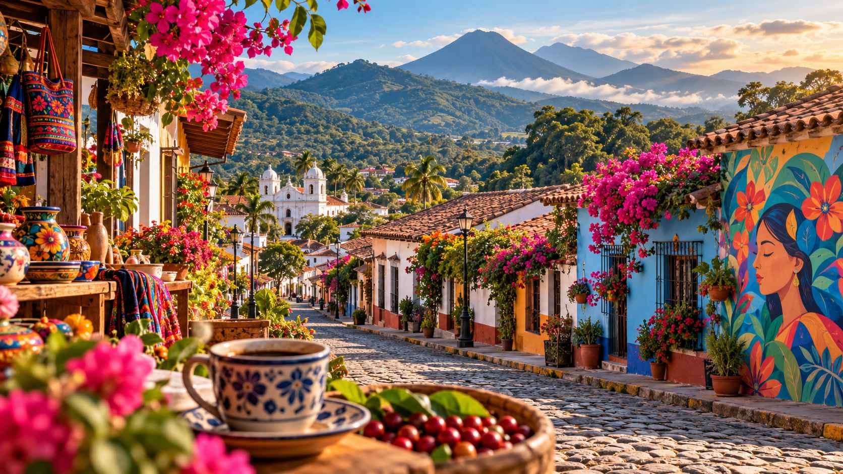 La Ruta de Las Flores conecta seis destinos de Ahuachapán y Sonsonate entre montaña, café, gastronomía, naturaleza y cultura. Foto: Ilustración.