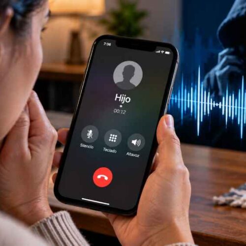 Los estafadores pueden utilizar voces generadas con inteligencia artificial para simular emergencias familiares y solicitar dinero. Foto: Ilustración.
