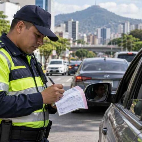 Conductores salvadoreños podrán pagar multas de tránsito sin recargos y solicitar planes de hasta nueve cuotas, conforme a las condiciones de la nueva normativa. Foto: Ilustración.