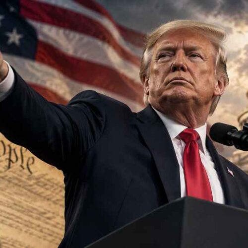 Donald Trump volvió a plantear la posibilidad de un tercer mandato durante un mitin en Sioux City, Iowa, el 22 de octubre de 2026. Foto: pendiente de seleccionar y acreditar. Foto: Ilustración.