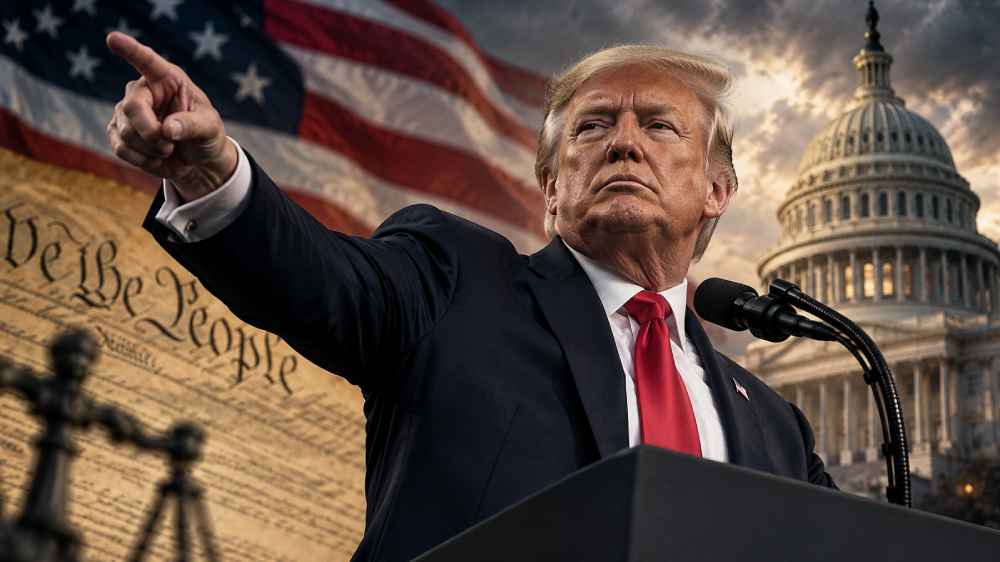 Donald Trump volvió a plantear la posibilidad de un tercer mandato durante un mitin en Sioux City, Iowa, el 22 de octubre de 2026. Foto: pendiente de seleccionar y acreditar. Foto: Ilustración.
