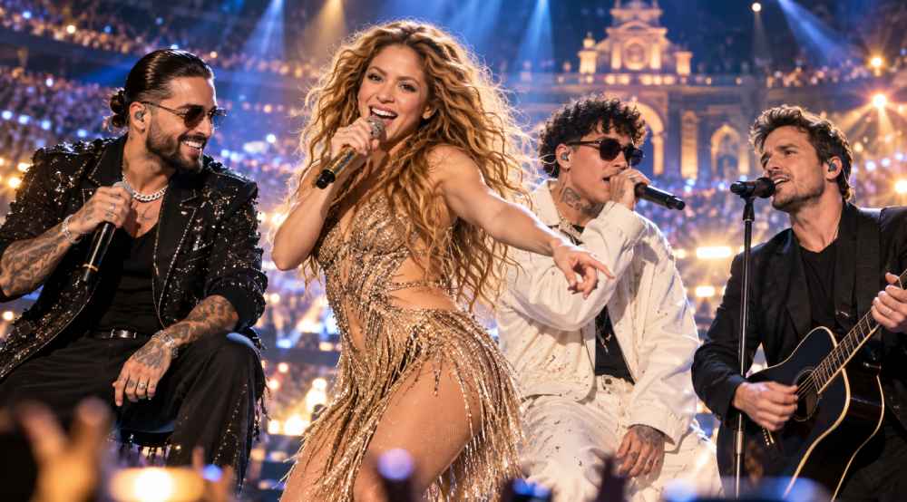 Shakira cerrará su residencia en Madrid el 12 de octubre acompañada por Maluma, Beéle y Dani Martín. Foto: Ilustración.