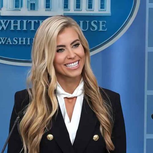 Katie Zacharia, nueva secretaria de prensa de Donald Trump, enfrenta cuestionamientos sobre sus credenciales profesionales en Estados Unidos. Foto: Casa Blanca.