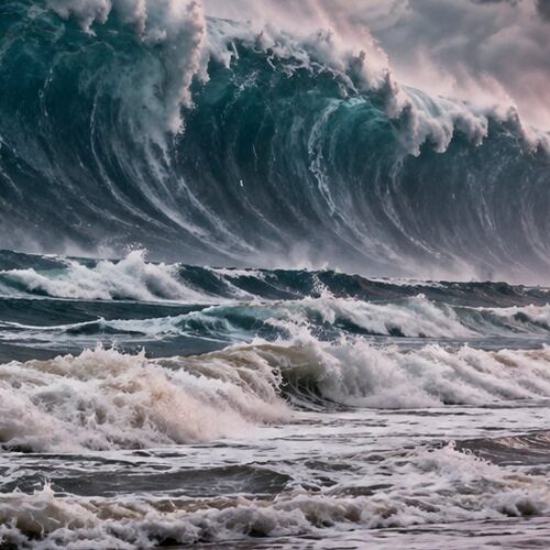 Un tsunami puede manifestarse como una subida rápida del mar y fuertes corrientes, sin presentar necesariamente una ola gigante. Foto: Ilustración.
