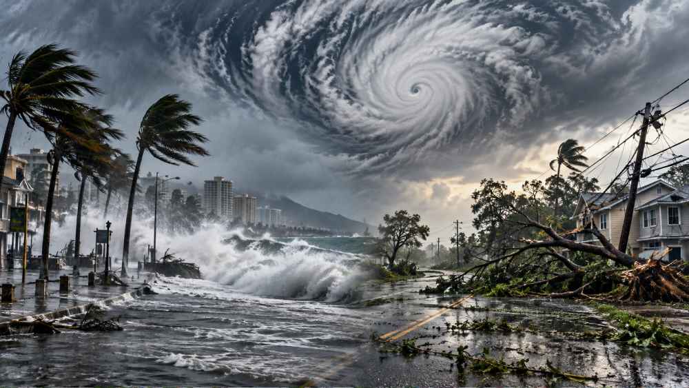 Ilustración de los efectos destructivos de los huracanes Simón e Isaías, que han provocado inundaciones, daños materiales y emergencias en México y Estados Unidos.