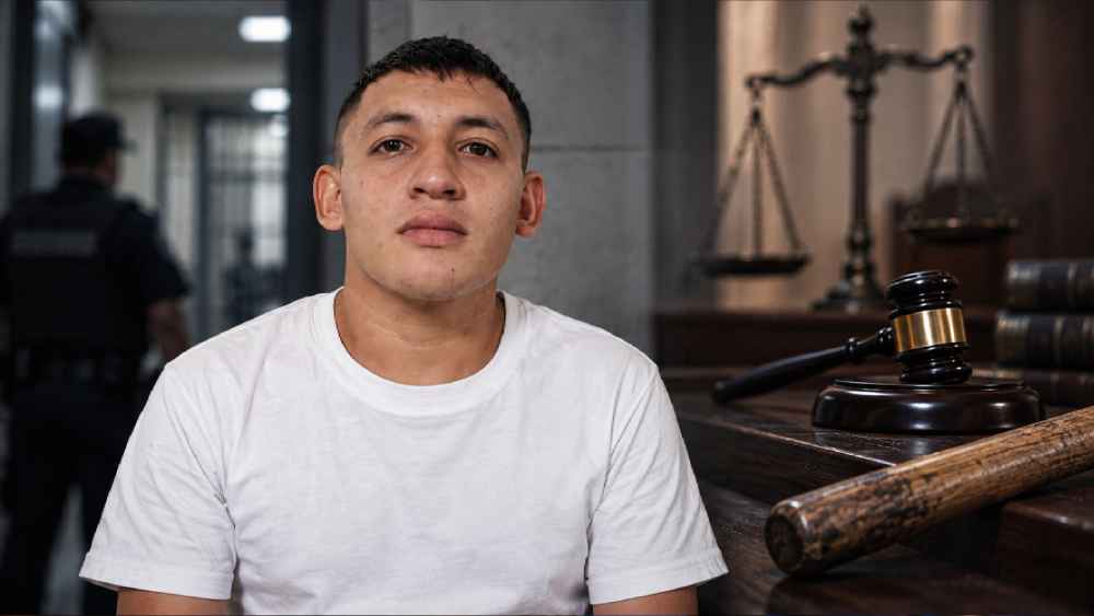 José Francisco M. G., de 23 años, enfrentará juicio por homicidio agravado tras una agresión con bate en Santa Ana. Su responsabilidad penal aún no ha sido determinada. Foto: Captura de pantalla - Ilustración.